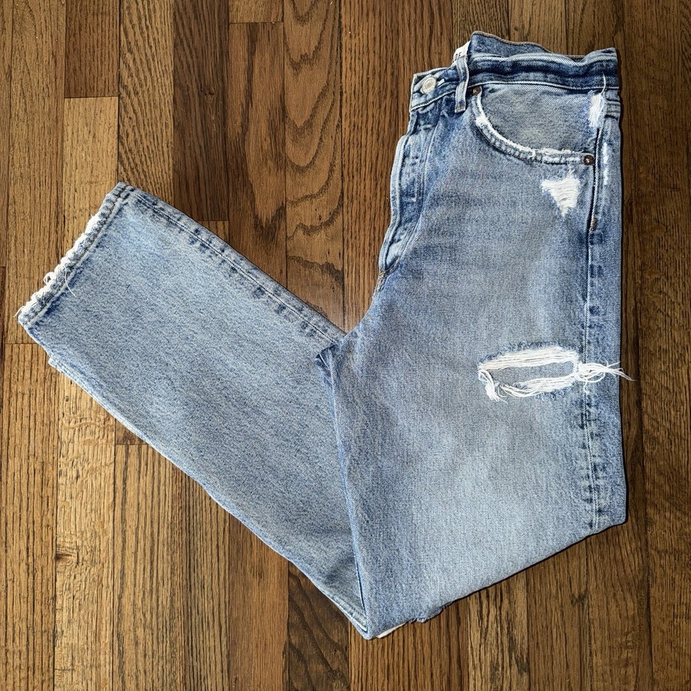 Agolde Women's 90's Jean Loose Fit Ripped Denim Size 26 - Picture 10 of 16